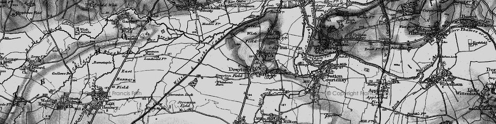 Old map of Drayton in 1895
