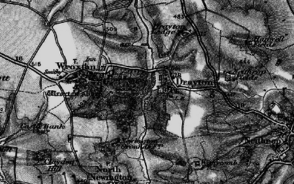 Old map of Drayton in 1896