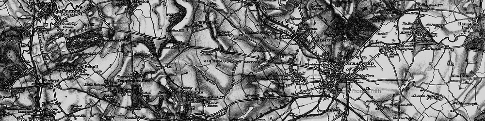 Old map of Dodwell in 1898