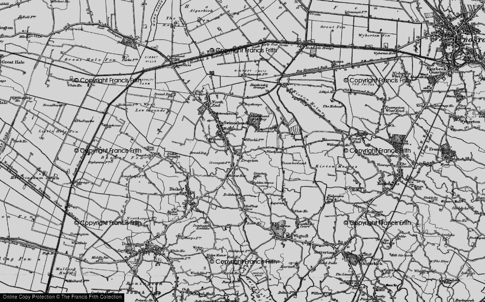 Old Map of Drayton, 1898 in 1898