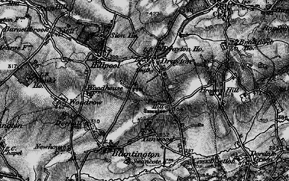 Old map of Drayton in 1899