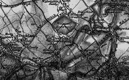 Old map of Drayton Beauchamp in 1895