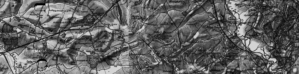 Old map of Drayton Parslow in 1896