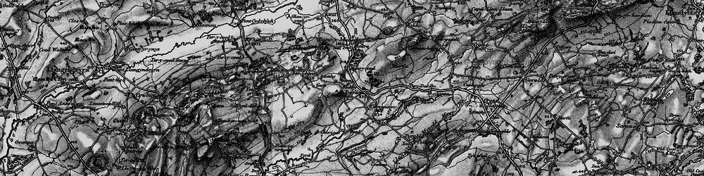 Old map of Drefach in 1897