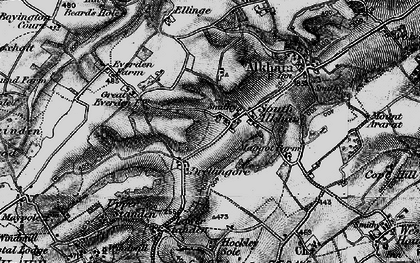 Old map of Drellingore in 1895