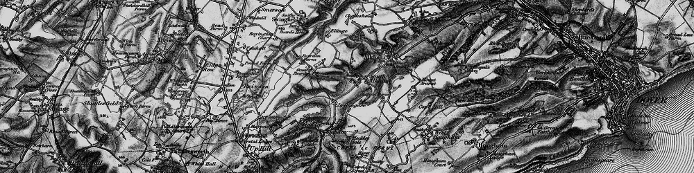 Old map of Drellingore in 1895
