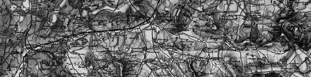 Old map of Drimpton in 1898