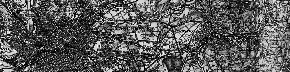 Old map of Droylsden in 1896
