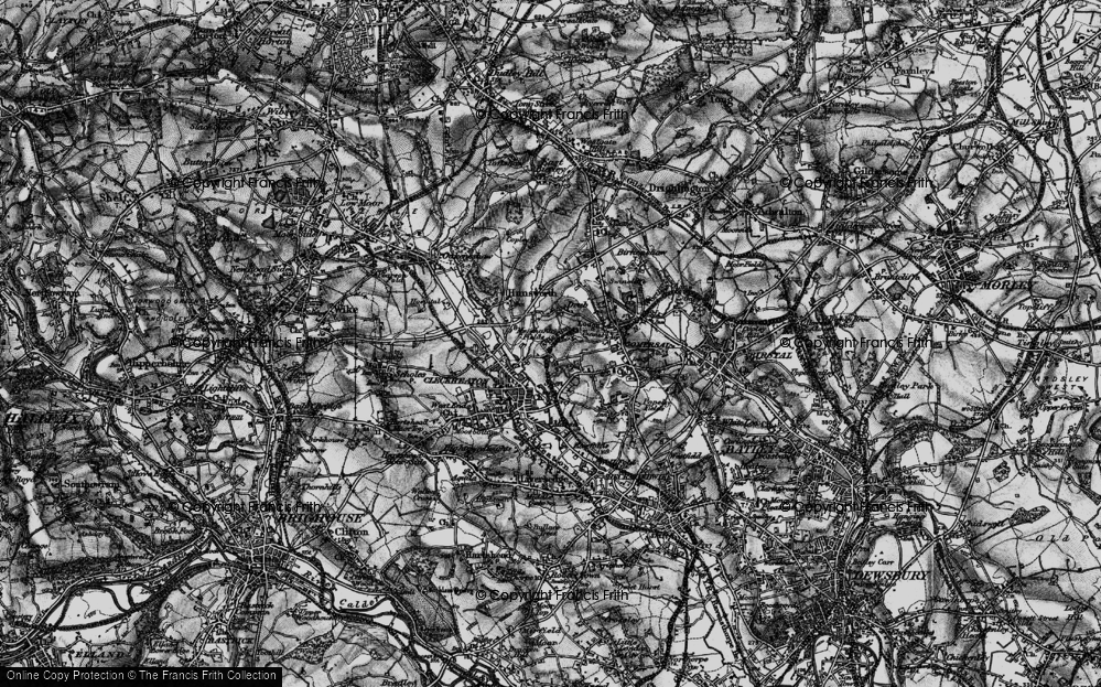 Old Map of Drub, 1896 in 1896