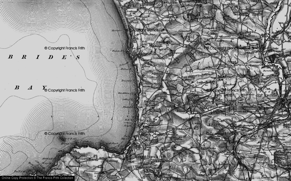 Old Map of Druidston, 1898 in 1898