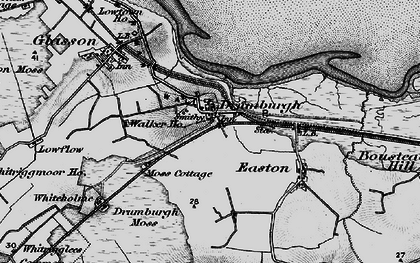Old map of Drumburgh in 1897