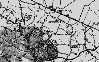 Old map of Drummersdale in 1896