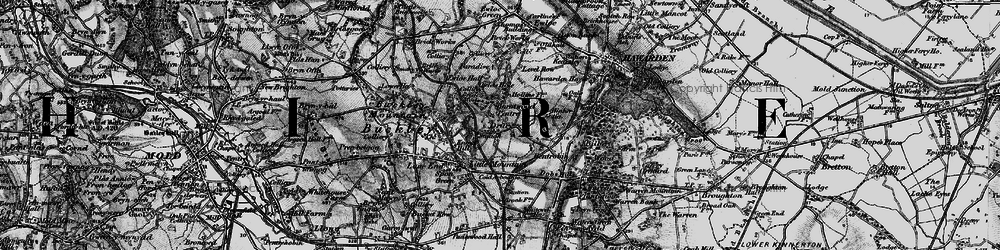 Old map of Drury in 1897