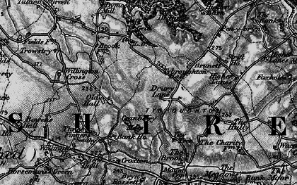 Old map of Brunett in 1897