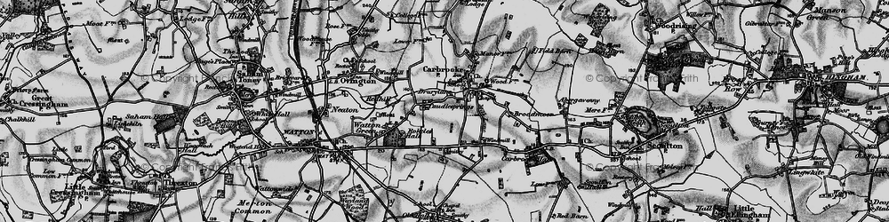 Old map of Drurylane in 1898