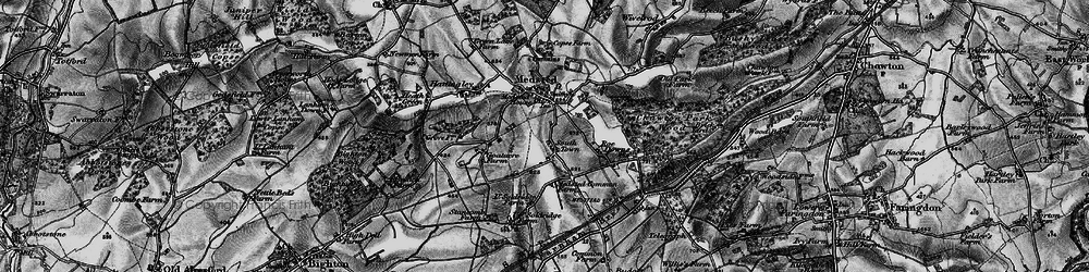 Old map of Dry Hill in 1895