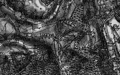 Old map of Drybrook in 1896
