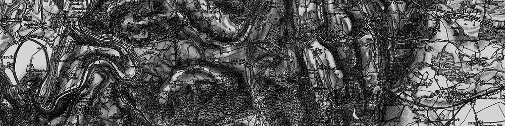 Old map of Drybrook in 1896