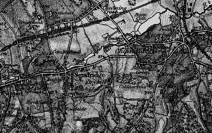 Old map of Dryhill in 1895