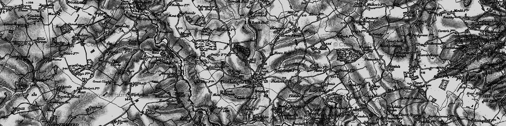 Old map of Duck End in 1895