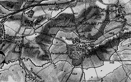 Old map of Duck End in 1896