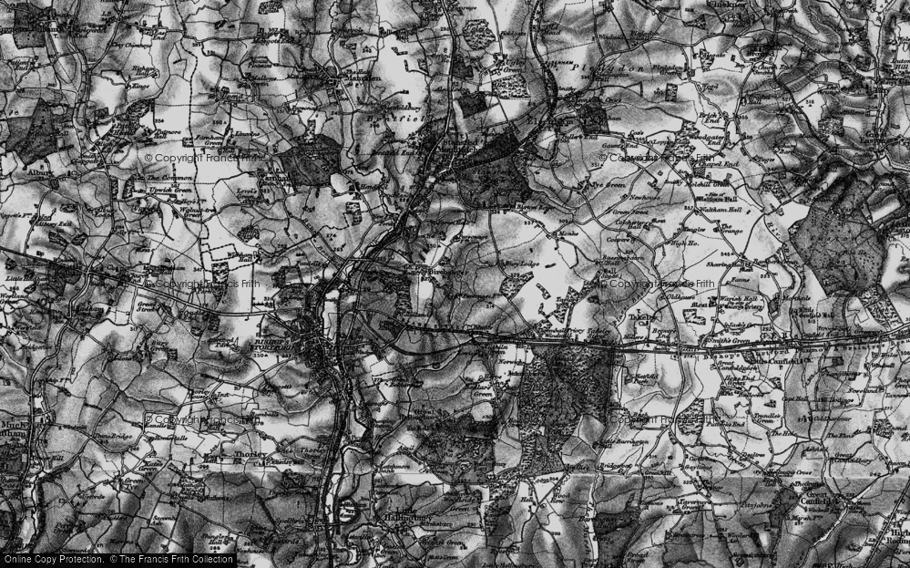 Old Map of Duck End, 1896 in 1896