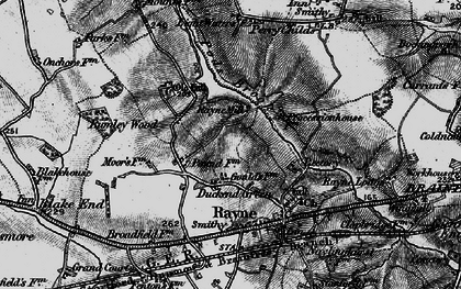 Old map of Duckend Green in 1896