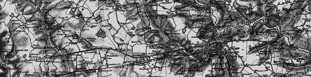 Old map of Duckend Green in 1896