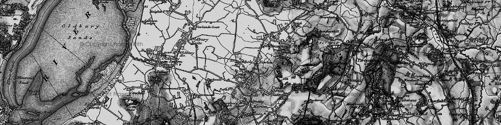 Old map of Duckhole in 1897
