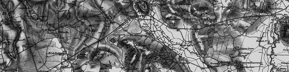 Old map of Ducklington in 1895
