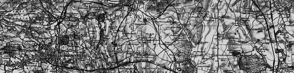 Old map of Duckmanton in 1896