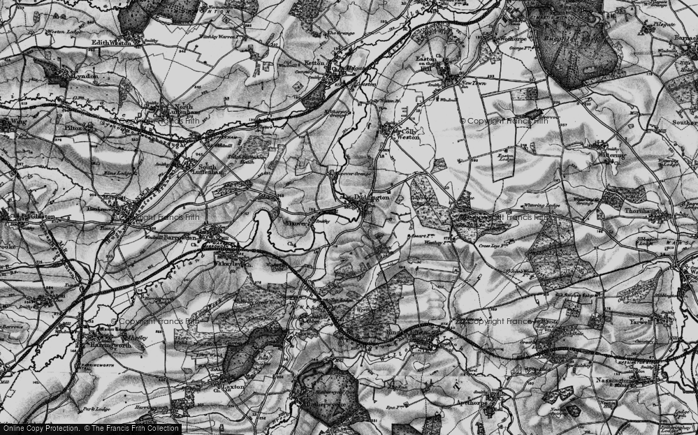 Old Map of Duddington, 1898 in 1898