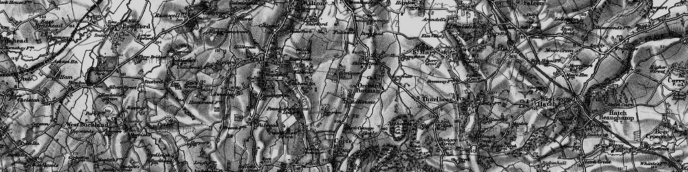 Old map of Duddlestone in 1898