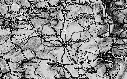 Old map of Duddlewick in 1899