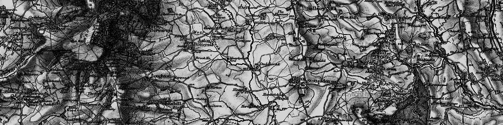 Old map of Duddlewick in 1899