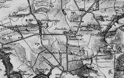 Old map of Duddo in 1897