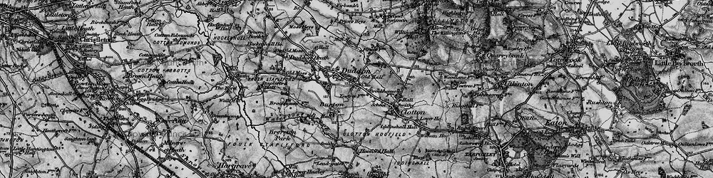 Old map of Duddon in 1897