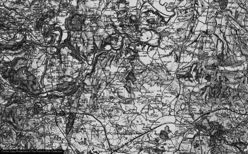 Old Map of Dudleston, 1897 in 1897