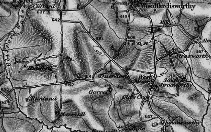 Old map of Duerdon in 1895