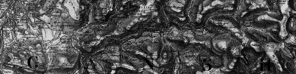 Old map of Duffryn in 1898