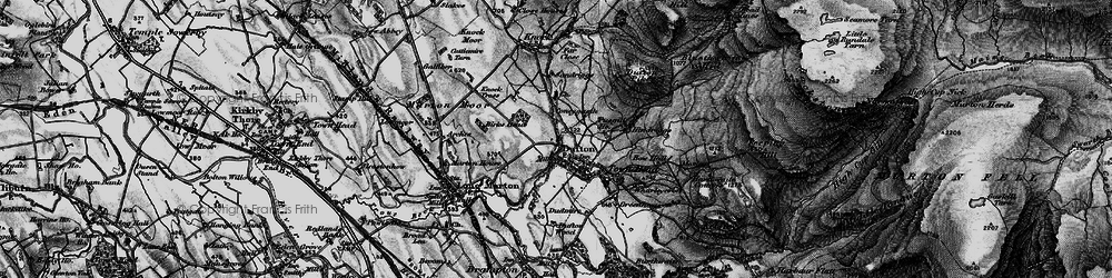Old map of Dufton in 1897