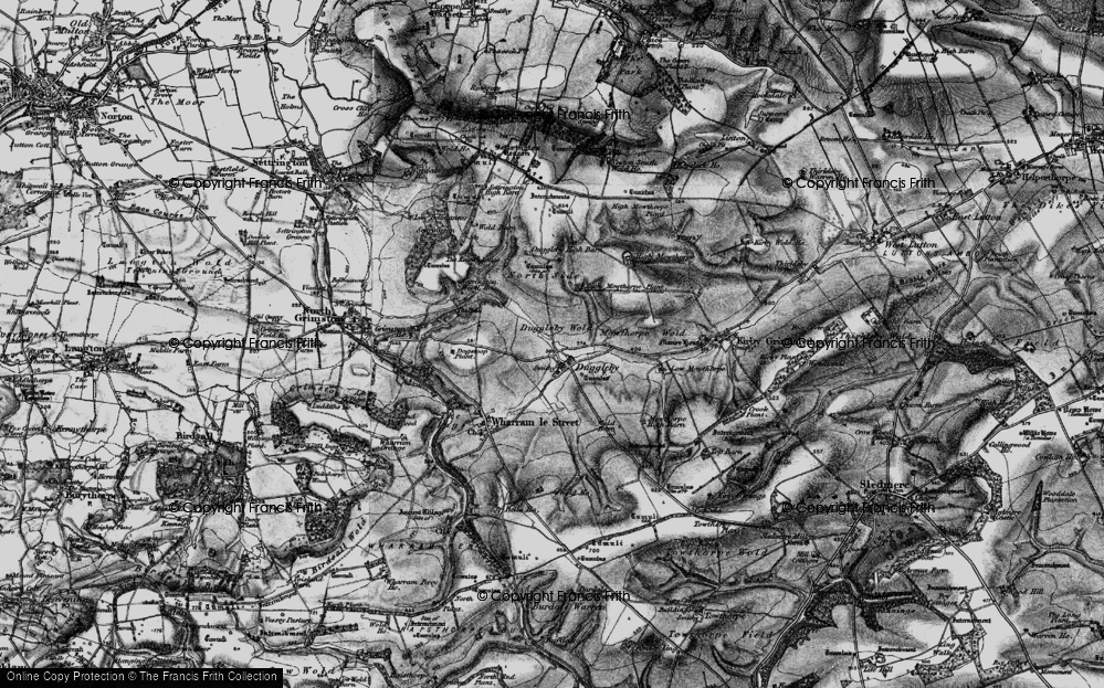 Old Map of Duggleby, 1898 in 1898