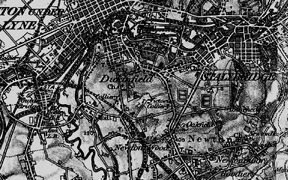 Old map of Dukinfield in 1896