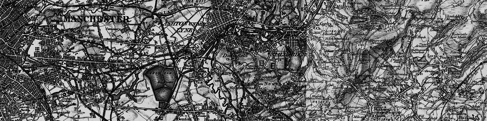 Old map of Dukinfield in 1896