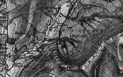 Old map of Dulais Valley in 1898