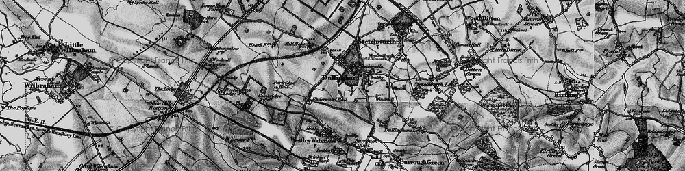 Old map of Dullingham in 1898