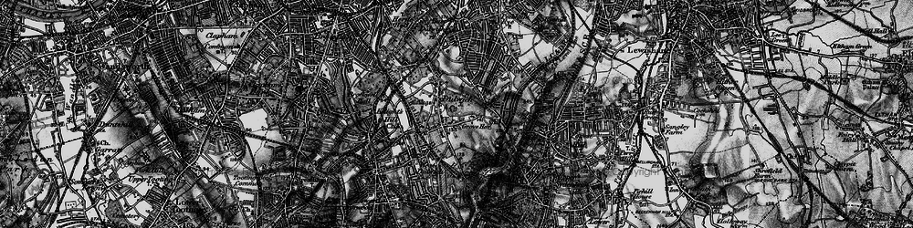 Old map of Dulwich Village in 1895