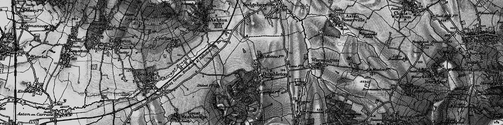 Old map of Dumbleton in 1898
