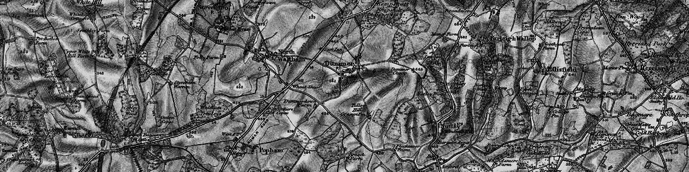 Old map of Tidley Hill in 1895
