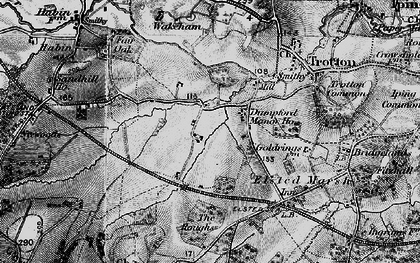 Old map of Dumpford in 1895